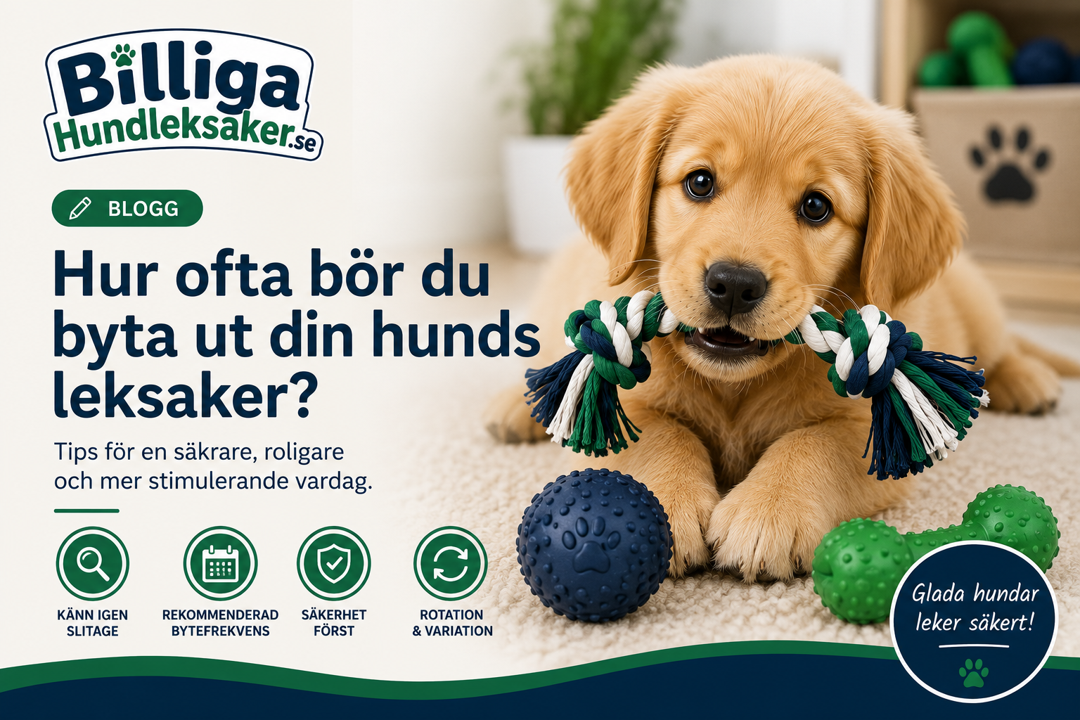 Hur ofta bör du byta ut din hunds leksak?