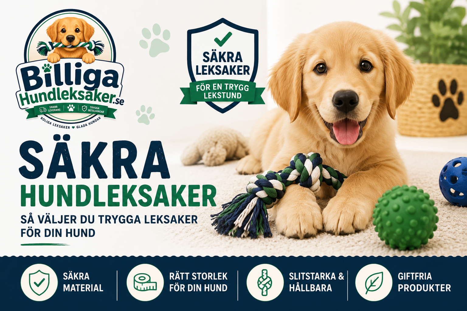 Säkra hundleksaker, så väljer du rätt leksak för din hund.