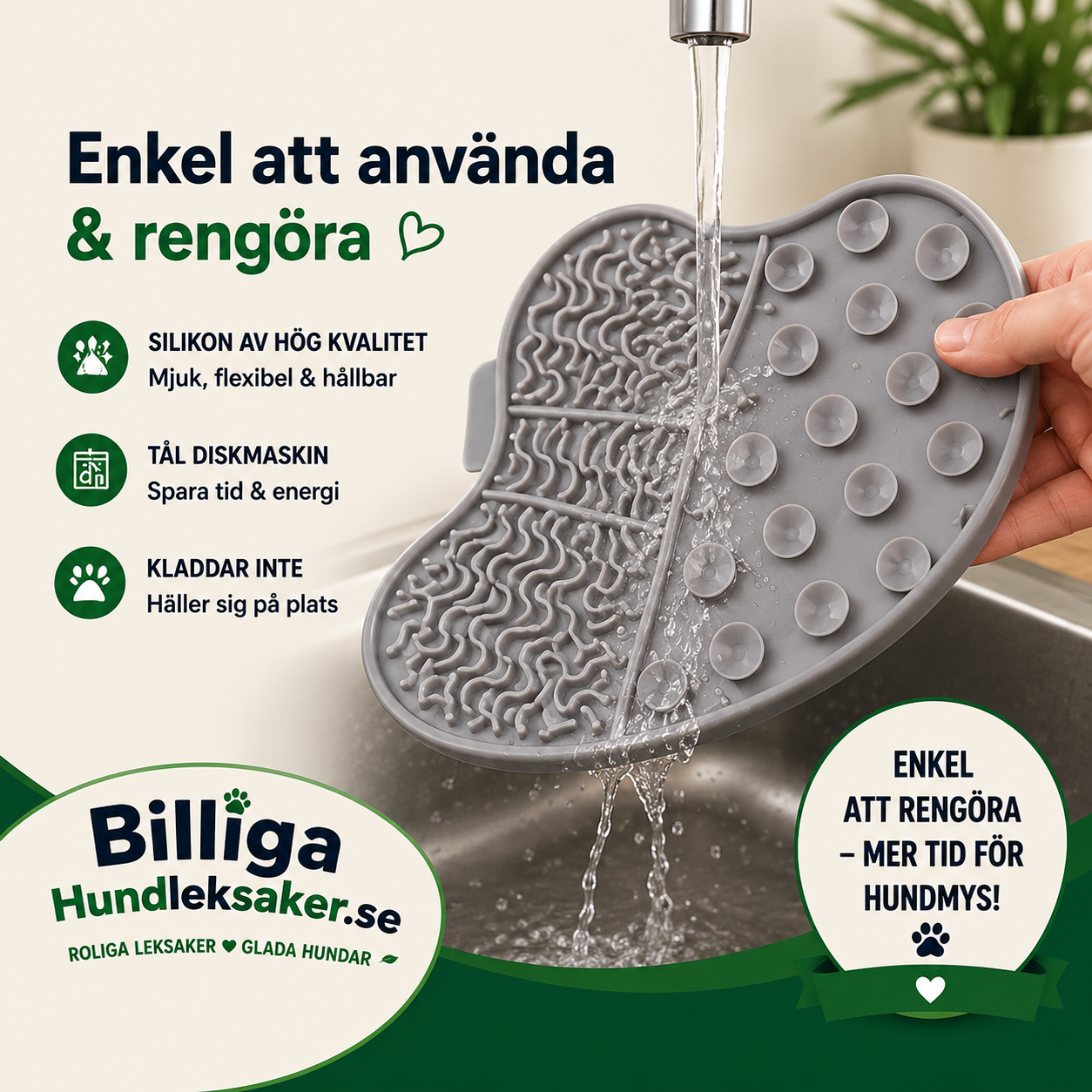 Slowfeeder Matmatta - För Glupska Hundar
