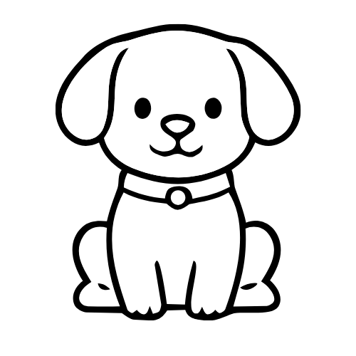En bild på en grafisk hund